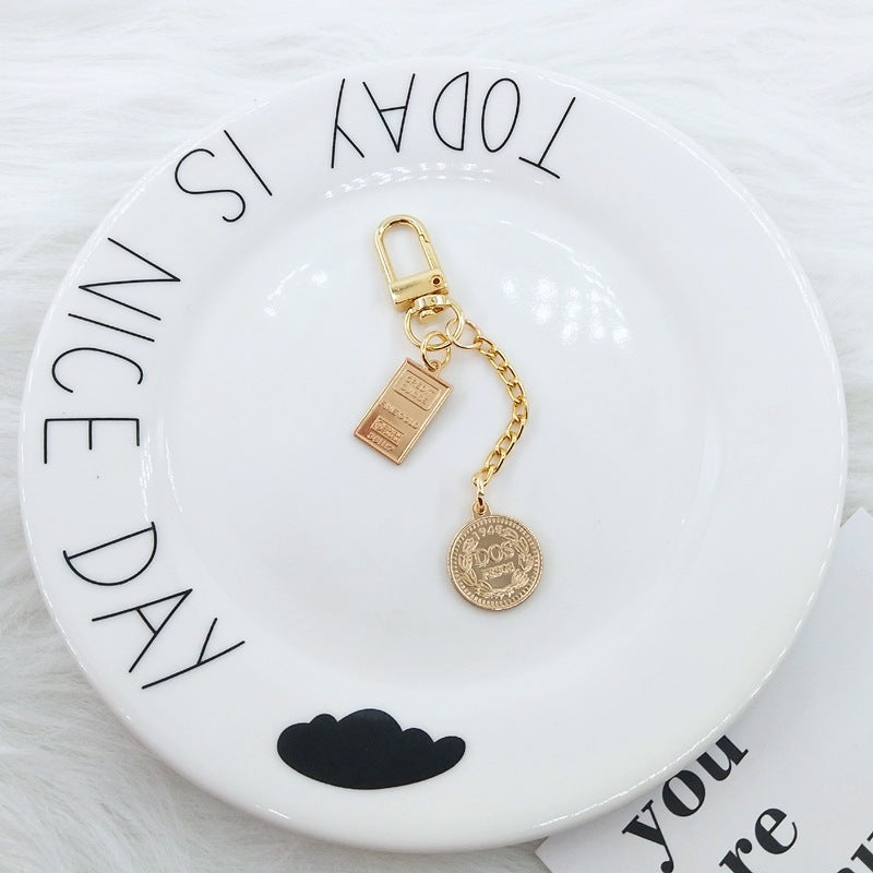 Wholesale Pearl Chain Metal Keychain